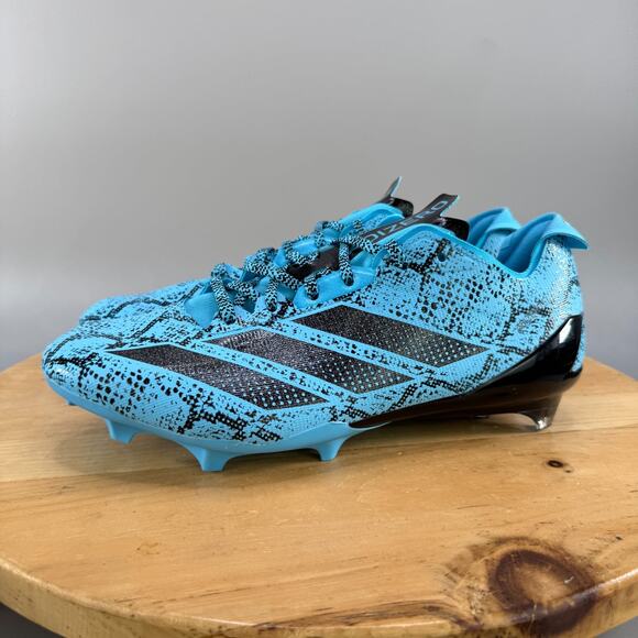 Adidas Adizero Electric 2 Exotic Speed Mens Size 12.5 Cyan Black Football Cleats - Picture 3 of 9